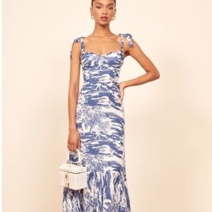 Reformation Nikita dress Toscana pattern